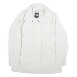 THE NORTH FACE Womens White Jacket M Polyester Blend Plain Zip Outdoor Hydent