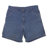 CARHARTT Mens Shorts Blue Casual M W33 Cotton Blend Durable Workwear
