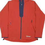 SHERPA Womens Red & Navy Softshell Jacket XL Polyester Blend Hooded Outdoor Zip