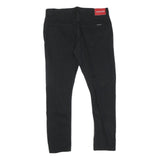 CALVIN KLEIN JEANS Womens Black Regular Cotton Blend Denim W36 L30 Floral Patch