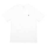 POLO RALPH LAUREN Boys White XL Classic Fit Short Sleeve Crew Neck Cotton
