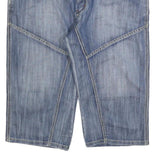 BITSZ Mens Shorts Blue Casual Denim XL W38 Cotton Blend Relaxed Fit