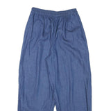 Womens Blue Relaxed Denim Jeans Cotton Blend W24 L26 Elasticated Waistband