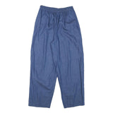 Womens Blue Relaxed Denim Jeans Cotton Blend W24 L26 Elasticated Waistband