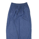 Womens Blue Relaxed Denim Jeans Cotton Blend W24 L26 Elasticated Waistband