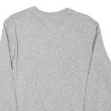 CHAMPION Mens Grey Crew Neck S Cotton Blend Sweatshirt Logo Print Casual