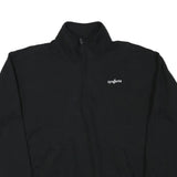 CHAMPION Mens Black Quarter Zip Sweatshirt XL Casual Cotton Blend Pullover