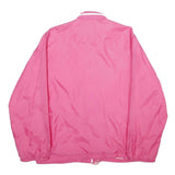 ALISON CRAIG Womens Pink Nylon Zip Jacket L Lightweight Plain Casual Outerwear