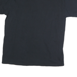 PORT & COMPANY Mens Black Football Graphic T-Shirt L Short Sleeve Crew Neck