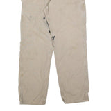 CARHARTT Mens Cotton Blend Beige Relaxed Straight Trousers W34 L34 Workwear