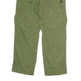 MAMMUT Mens Cotton Olive Relaxed Straight Trousers W34 L28 Casual Outdoor Zip
