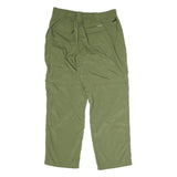 MAMMUT Mens Cotton Olive Relaxed Straight Trousers W34 L28 Casual Outdoor Zip