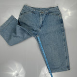 Lee Denim Shorts - 30W 14L Light Wash Denim