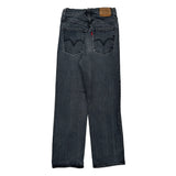 501 Levis Jeans - 24W UK 6 Grey Cotton
