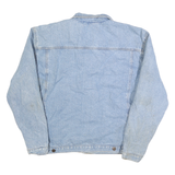 TEXX Mens Blue Denim Button Jacket L Cotton Classic Casual Light Wash