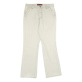 NART JEANS Mens Regular Fit Beige Cotton Jeans Button W34 L33 Casual Wear