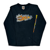 Age 16 Harley Davidson Graphic Long Sleeve T-Shirt - XL Black Cotton