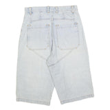 SAVVY JEANS Mens Light Blue Denim Casual Shorts M W32 Lightweight Cotton Blend