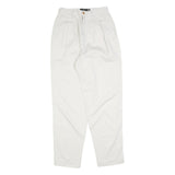 GAP Womens Cotton Classic White Trousers W26 L30 Casual Zip Closure