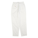 GAP Womens Cotton Classic White Trousers W26 L30 Casual Zip Closure