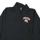 CHAMPION Mens Black Stevens Half Zip M Sweatshirt Cotton Blend Pullover