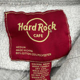 Hard Rock Cafe Graphic Hoodie - Medium Grey Cotton Blend