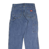 DICKIES Mens Blue Regular Fit Straight Leg Denim Jeans W28 L29 Workwear