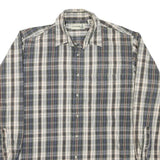 FIELD MASTER Mens Blue Beige Check Shirt M Cotton Blend Classic Casual