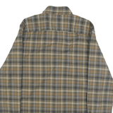 TOMMY HILFIGER Mens Green & Beige Check Shirt S Cotton Blend Classic Button-Down