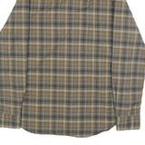 TOMMY HILFIGER Mens Green & Beige Check Shirt S Cotton Blend Classic Button-Down