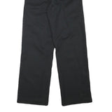 DICKIES Womens Black Regular Straight Cotton Blend Trousers W26 L27 Workwear Zip