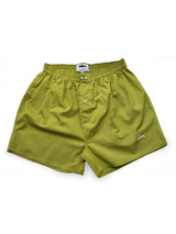 Olive Green Cotton Boxer Shorts