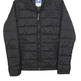 G-STAR Womens Black Jacket M Polyester Blend Plain Zip Hooded Puffer Casual