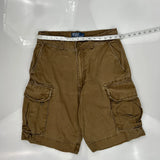 Polo By Ralph Lauren Cargo Shorts - 31W 10L Brown Cotton