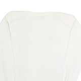 COLLLECTIONS Womens White & Red Nautical Patterned Wool Jumper Crew Neck Basic