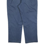 DICKIES Mens Relaxed Navy Blue Cotton Blend Trousers W40 L30 Workwear Zip
