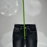 True Religion Contrast Stitch Jeans - 34W 30L Dark Wash Denim