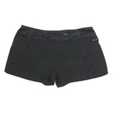 NIKE Womens Black Sports Shorts XL W36 Athletic Casual Polyester Dri-Fit