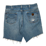 Carhartt Denim Shorts - 32W 9L Light Wash Denim
