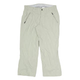 COLUMBIA Womens Polyester Blend Beige Relaxed Straight Trousers W28 L23 Outdoor