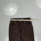 Made In USA Levis 550 Jeans - 30W UK 10 Brown Cotton