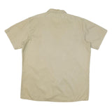 DICKIES Mens Beige Workwear Shirt XL Cotton Blend Utility Button Pocket