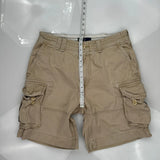Polo By Ralph Lauren Cargo Shorts - 33W 9L Beige Cotton