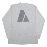 UNICOR Mens Grey Graphic Print Long Sleeve Crew Neck T-Shirt L Cotton Blend