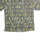 COOKE STREET Mens Blue & Green Tropical Print Cotton Shirt L Summer Casual