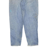 CARHARTT Mens Regular Fit Blue Denim Straight Leg Jeans W38 L32 Distressed