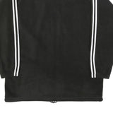 ADIDAS Mens Black & White Track Jacket L Polyester Zip Sweatshirt