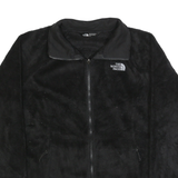 THE NORTH FACE Womens Black Fleece Jacket M Zip Soft Outerwear