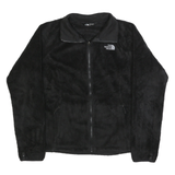 THE NORTH FACE Womens Black Fleece Jacket M Zip Soft Outerwear