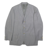 BALMAIN Mens Grey Wool Button Jacket XL Woven Classic Fit Formal Blazer